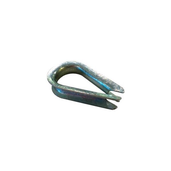 Advantage Sales & Supply Advantage Standard Duty Steel Zinc Plated Wire Rope Thimble TSD125P6 - 1/8" Diameter - Pack of 6 TSD125P6 - main